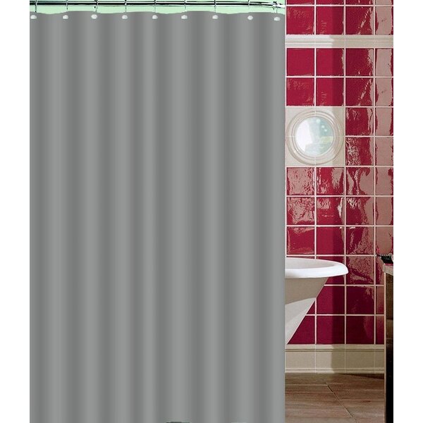 Ebern Designs Nakayama Solid Single Shower Curtain And Reviews Wayfair